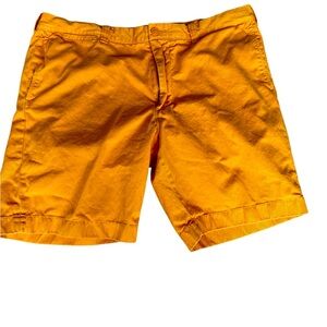J Crew Stanton Twill Cotton Men's Orange Shorts 38